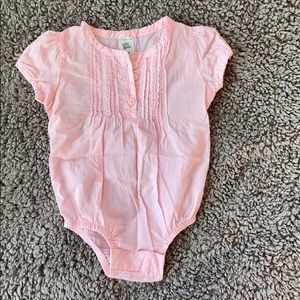 Pink lace onsie top